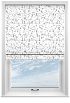 Dino Park, Onyx - Twist&Fit Roman Blind